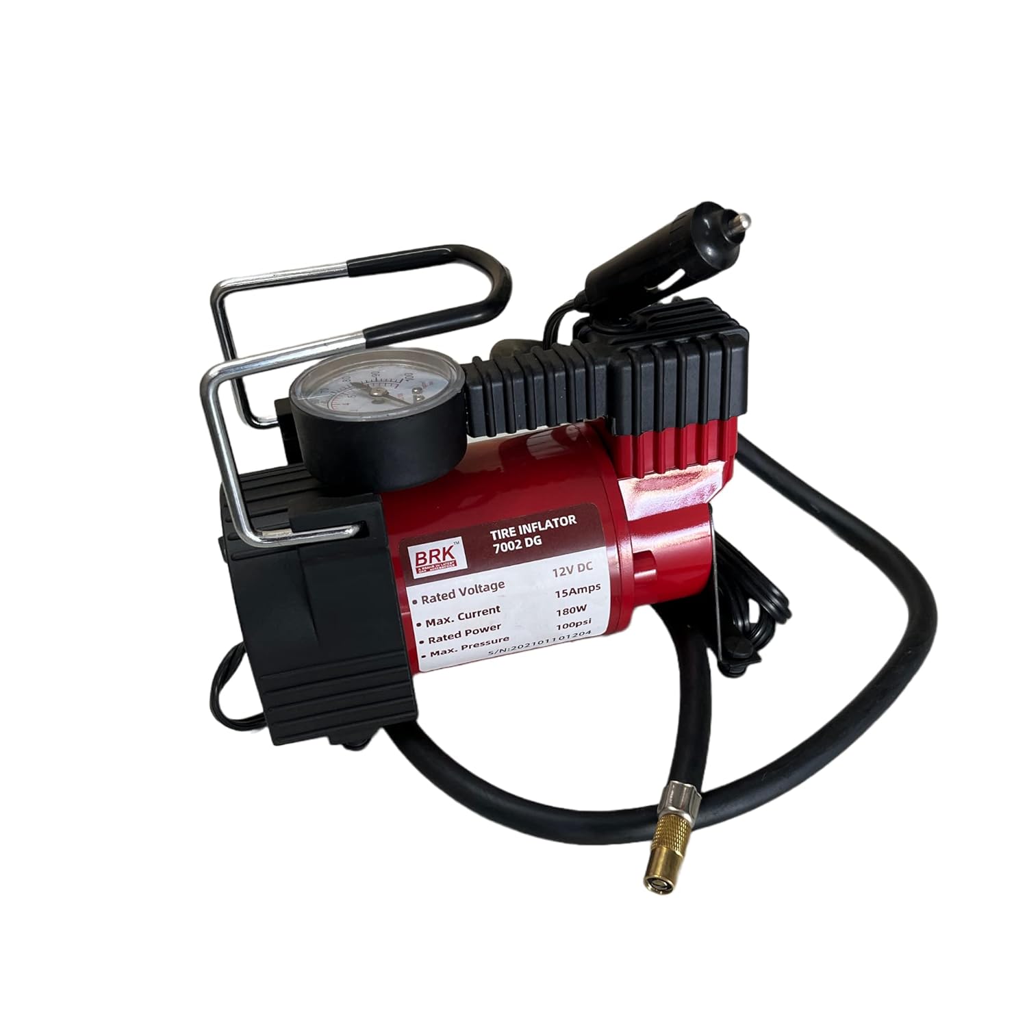 BRK Tire Inflator Quick & Easy Air FillUps in Tyre Easy Connect with