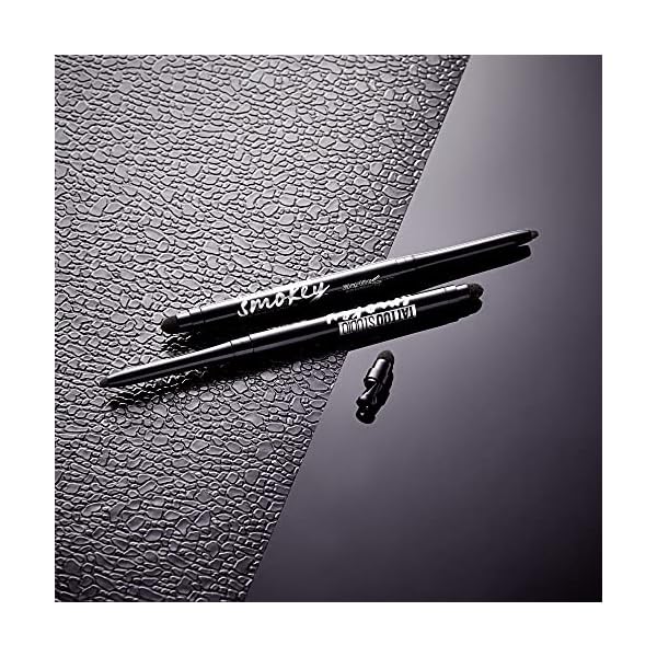 Maybelline-TattooStudio-Liner-Gel-Pencil-Makeup-Long-Lasting-Waterproof-Eyeliner-Smudgeproof-Matte-Finish-36hr-Wear-Blendable-Mechanical-Pencil-oz-Smokey-Black-001-Oz Maybelline Tattoo Studio Automatic Gel Pencil Waterproof Eyeliner, Blendable, Smudge Resistant, Matte Eyeliner For Up To 36HR Wear, Pitch Black (Smokey Black), Packaging May Vary