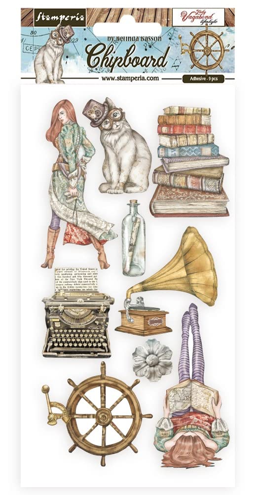 Stamperia Adhesive Chipboard 6