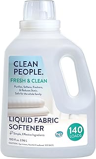 Clean People All Natural Liquid Fabric Softener - Plant-Based, Eco Frien...