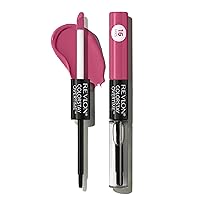 Vista 85 de Revlon - Lápiz labial líquido Overtime con brillo de labios transparente, maquillaje facial ColorStay, doble extremo con vitamina E en ciruela/baya
