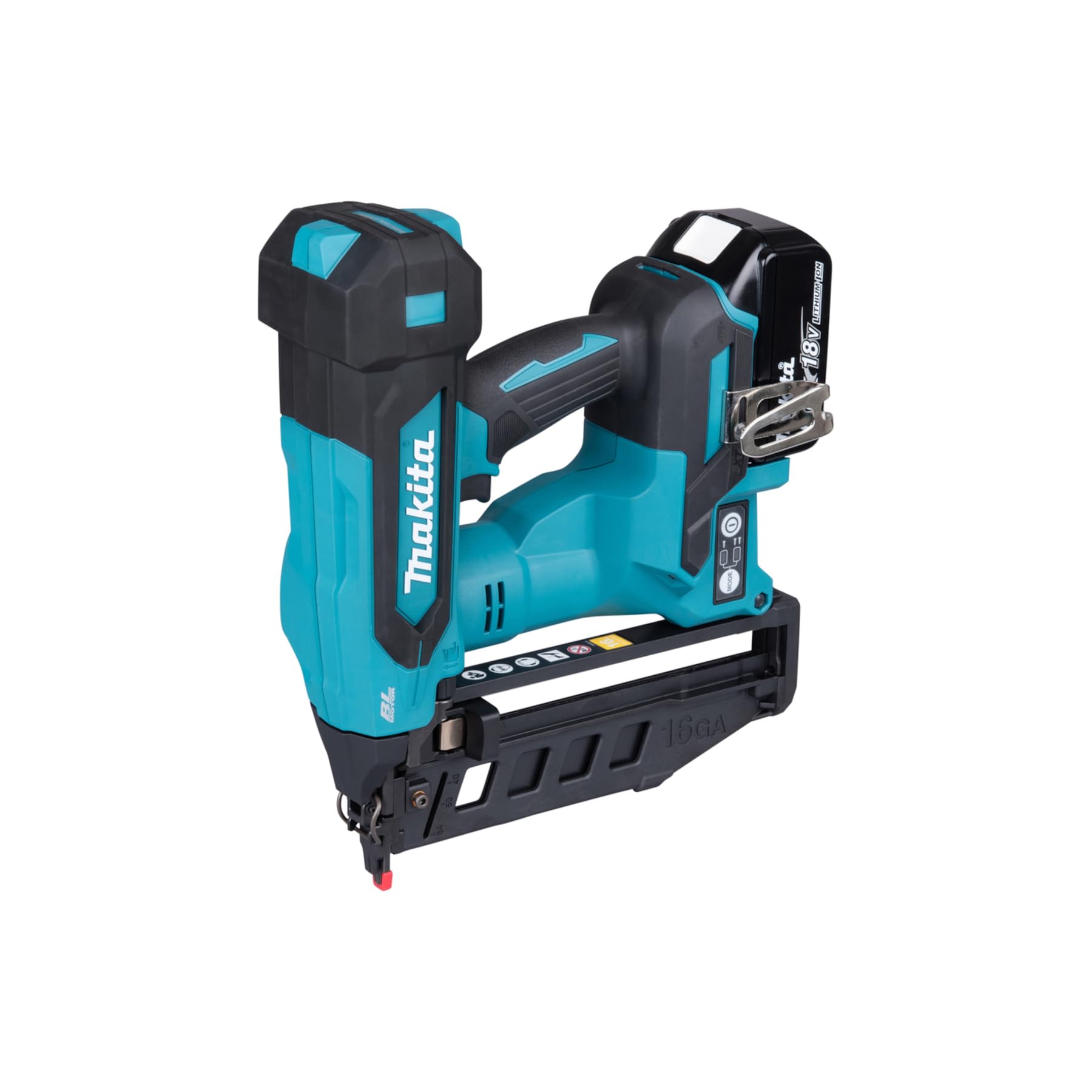 Makita DBN601 18v LXT Cordless Brushless 16 Gauge Stright Finishing Nailer 2 x 5ah Li-ion Charger Case