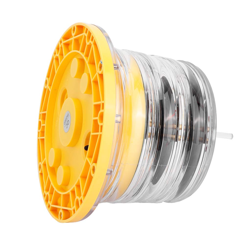 Yctze Luz LED para barcos, rojo intermitente Luz de señal LED solar Luz de baliza para embarcaciones de muelle marino IP68 Impermeable