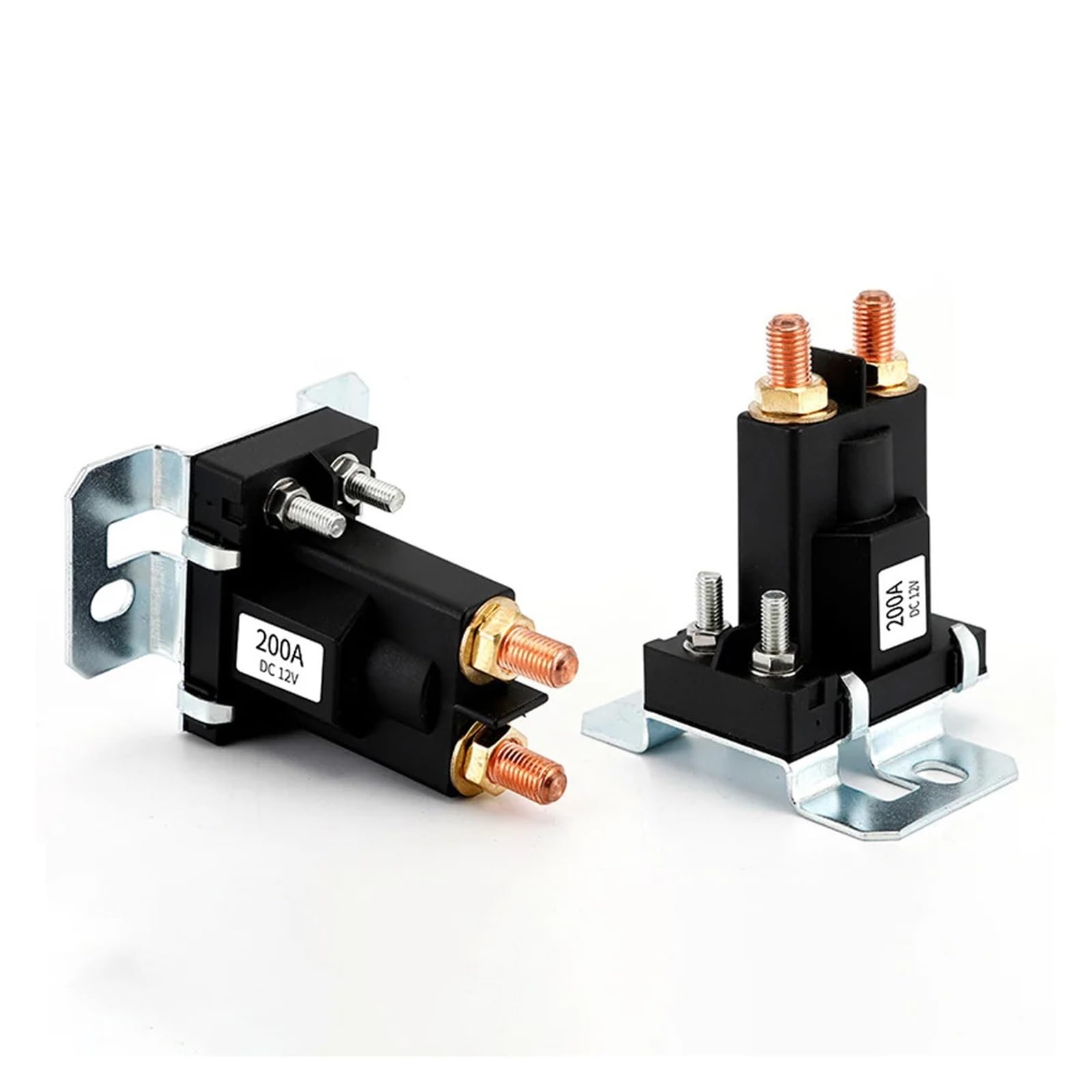 80A/100A/150A/200A/250A/300A DC12/24V Large Current Column Type Starting Relay Switch for Car Motorcycle Boat Marine(24V 250A Relay)