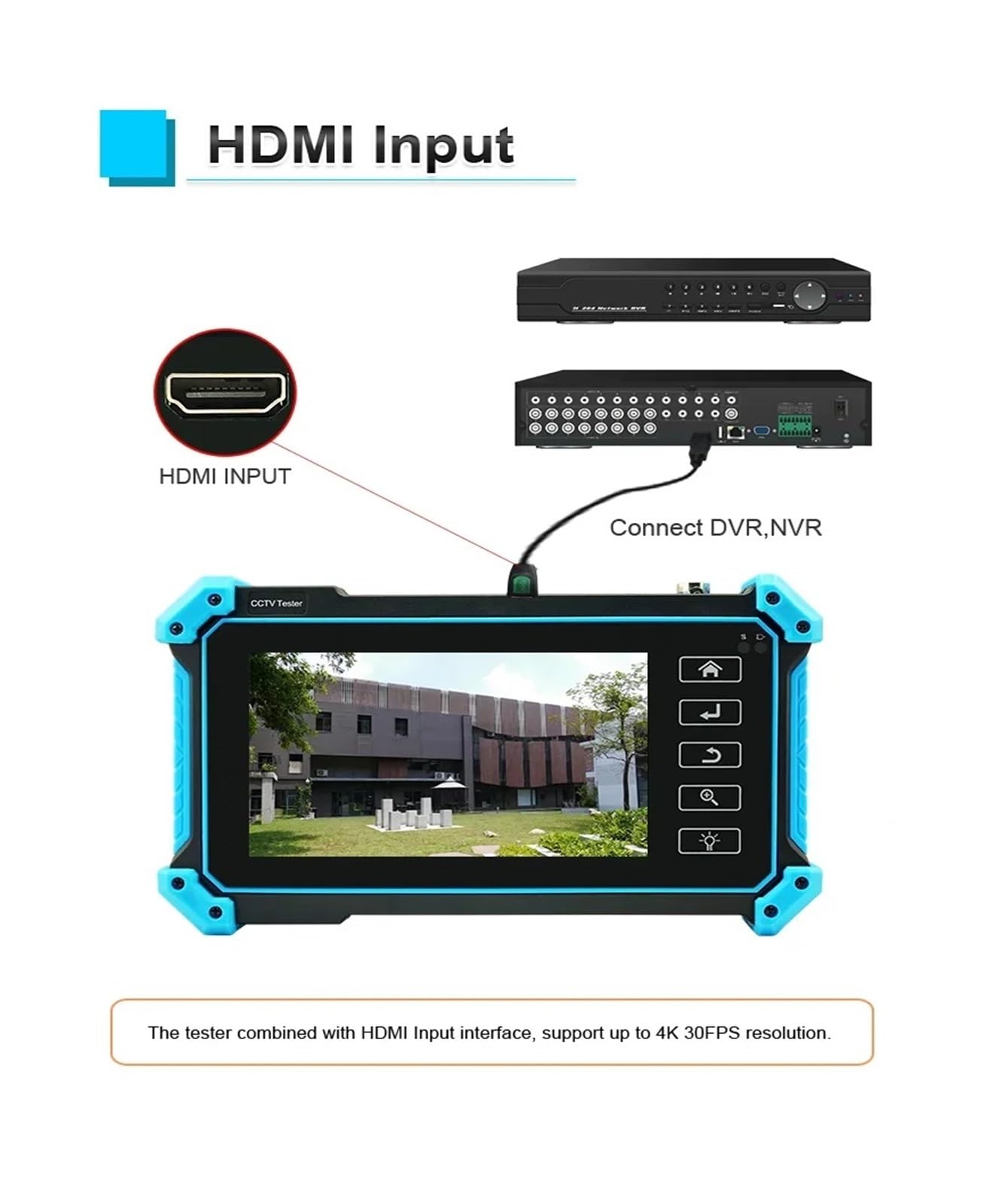 8MP Ipc 5200 Plus Utp Zdalny Tester Poe Rj45 Tester Ip Kamera Monitorująca 4k HD Koncentryczny Tester Monitor Cctv Tester Kabla Sieciowego Narzędzie testowe DH(IPC-5100C Plus)