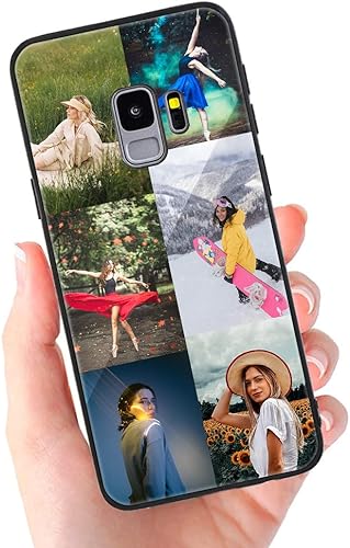 Miniatura 4 de Funda personalizada para teléfono Samsung Galaxy S9, funda personalizada antiarañazos de vidrio templado, a prueba de golpes, de TPU suave con