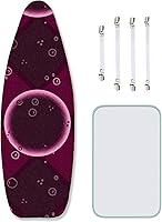 Vista 1 de Funda y almohadilla para tabla de planchar extragrande 18 x 54 pulgadas 100 algodón antiadherente resistente a las quemaduras y manchas cubierta