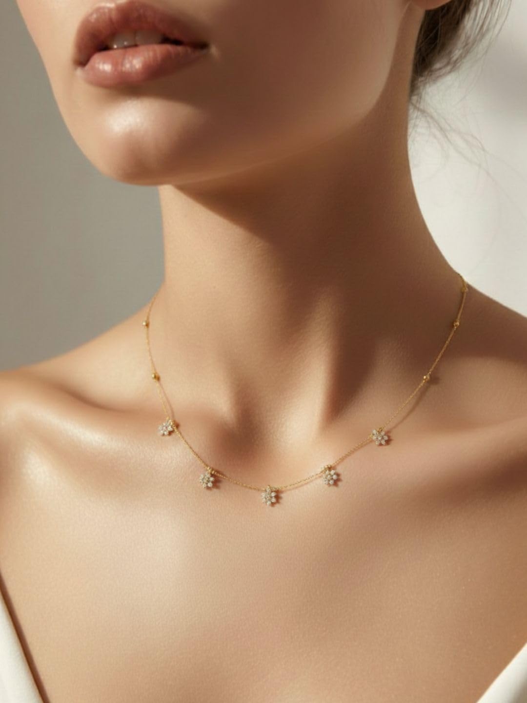 rkb sales Invisible Necklace for Women & Girls | Transparent Chain Pendant Necklace | Lightweight, Skin-Friendly & Durable | Minimal Elegant Jewelry-picture-23