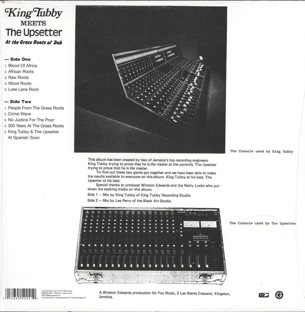 King Tubby Meets The Upsetter At The Grass Roots Of Dub