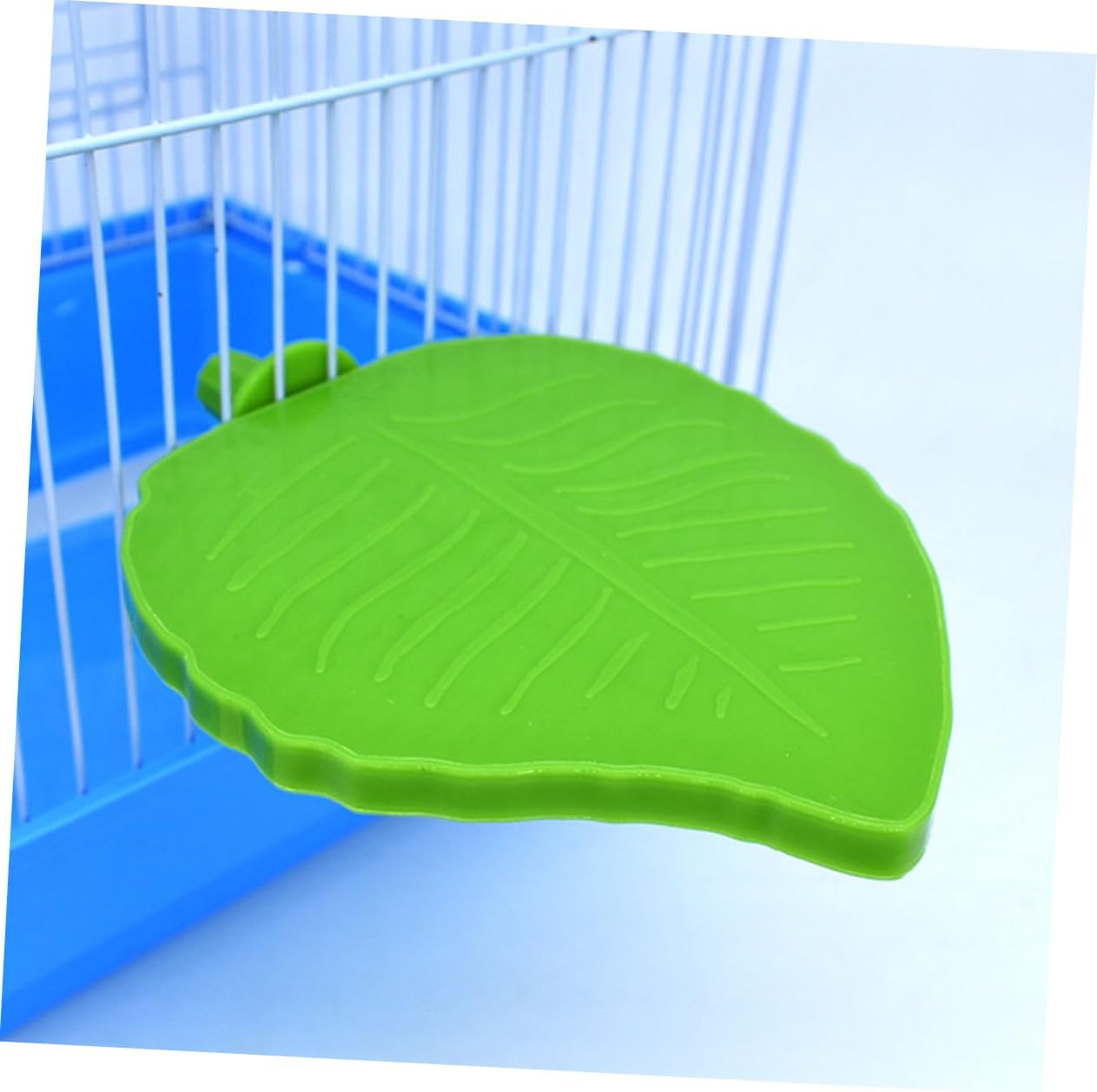 DOITOOL Leaf Shape Bird Perch Platform for Cockatiels Parakeets and Lovebirds Climbing Perch Toy for Cage Parrot Platform Accessories for Play and Exercise
