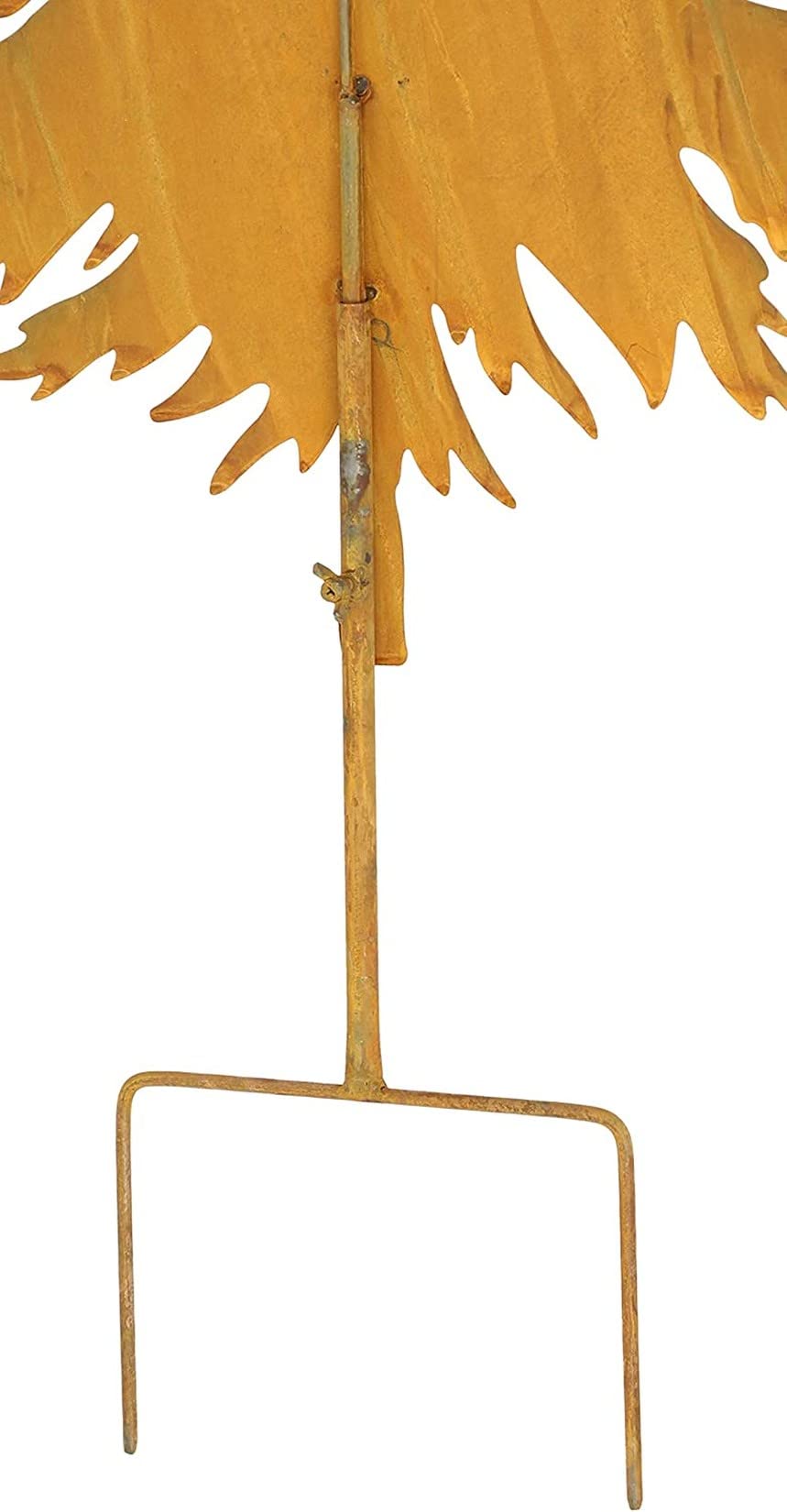 großer Gartenstecker Tanne Metall mit Echt Rost, 146 cm hoch, Roststecker