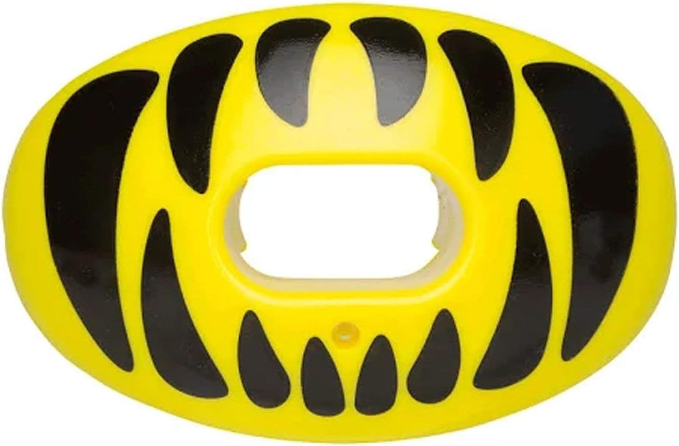 Battle Oxygen Predator Football Mouthguard – Maximum Oxygen Sports Mouth Guard – Mouthpiece Fits With or Without Braces – Impact Shield Protector for Lips and Teeth