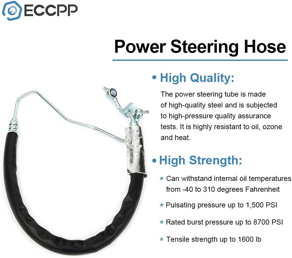 ECCPP Power Steering Pressure Pipe Hose Assembly Fit for 2008-2012 for for NISSAN for ALTIMA 2009-2014 for for NISSAN for MAXIMA Compatible with 3403716 Power Steering Hose