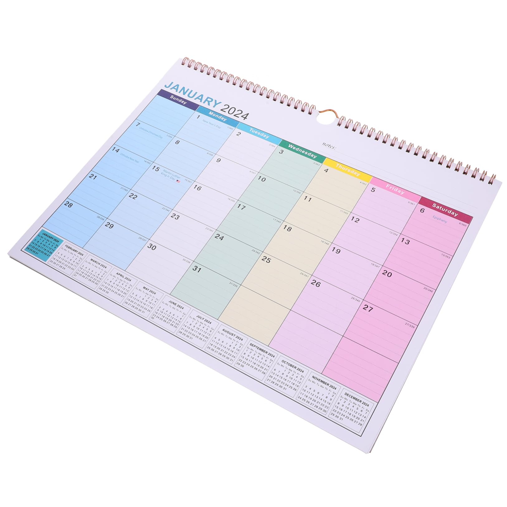 Lurrose 4stücke Englischer Wandkalender Monate Einfacher Und Stilvoller Kalender Für Zuhause Und Büro Für Tägliche Planung Und Organisation