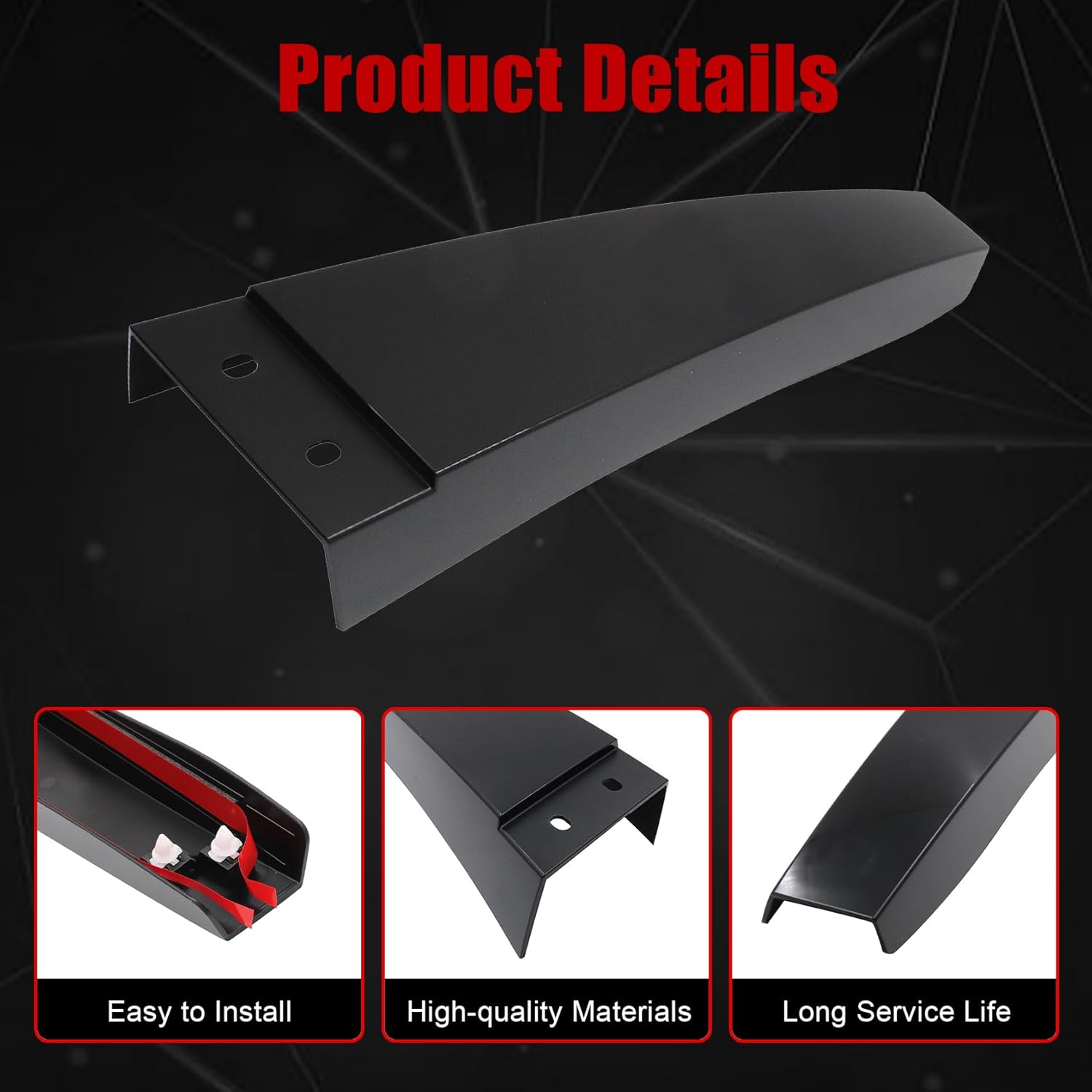 FZJDSD Black Door Pillar-B Trim Panel Left/Driver Side 16D853289041, 5C6853289041 Compatible with Volkswagen Jetta 2011-2018