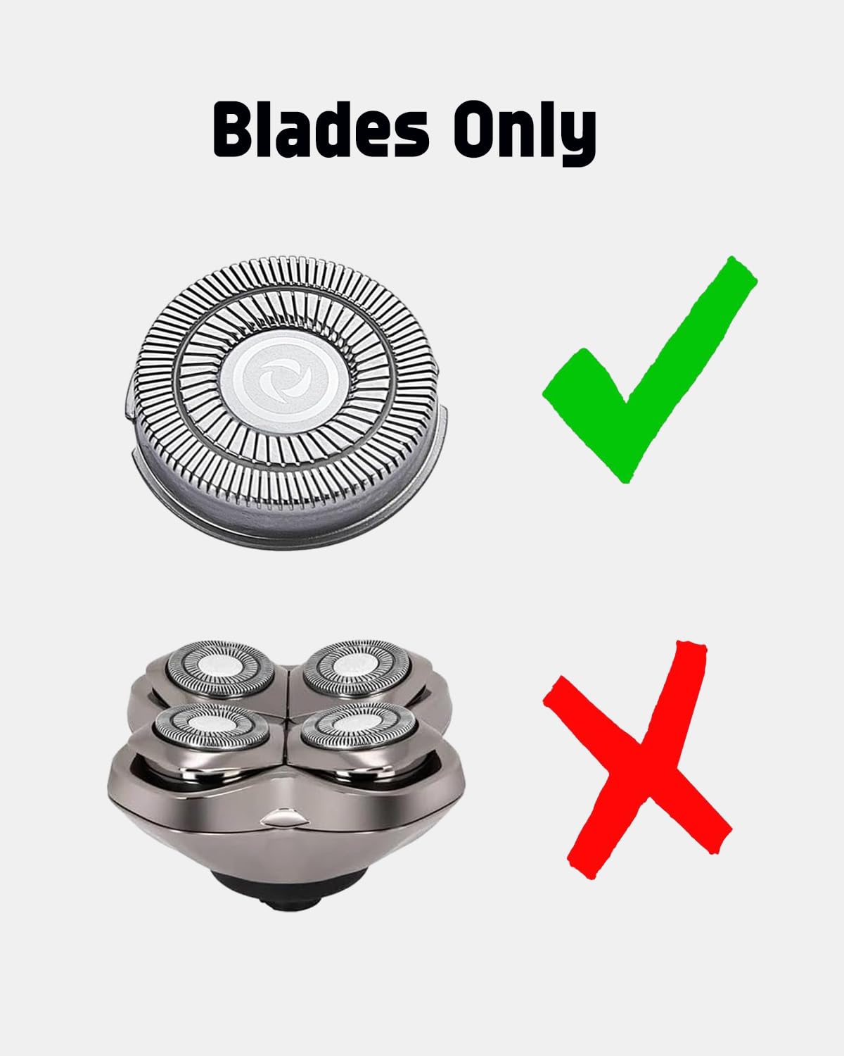 12 Pack Pitbull Shaver Replacement Blade for Skull Shaver Replacement Heads Pitbull Gold/Silver Replacement Blades for Palm Electric Razors Head Shavers for Bald Men, 2 Cleaning Brush, Premium - Image 6