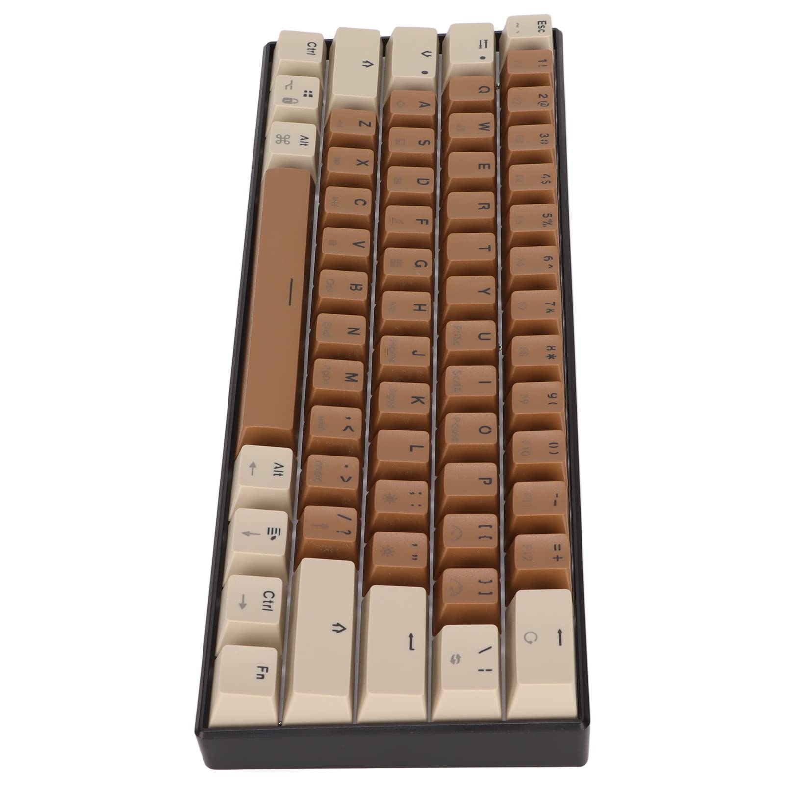 Aramox 61 Klawisze Klawiatura Mechaniczna, Type-C Przewodowa Kawa Beżowa
