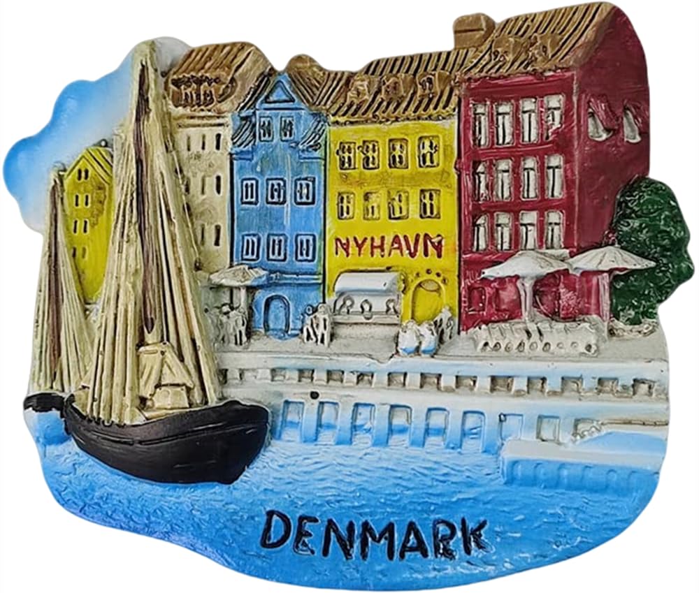 Kopenhagen Dänemark Poly Magnet Schloss Rosenborg Tivoli Souvenir