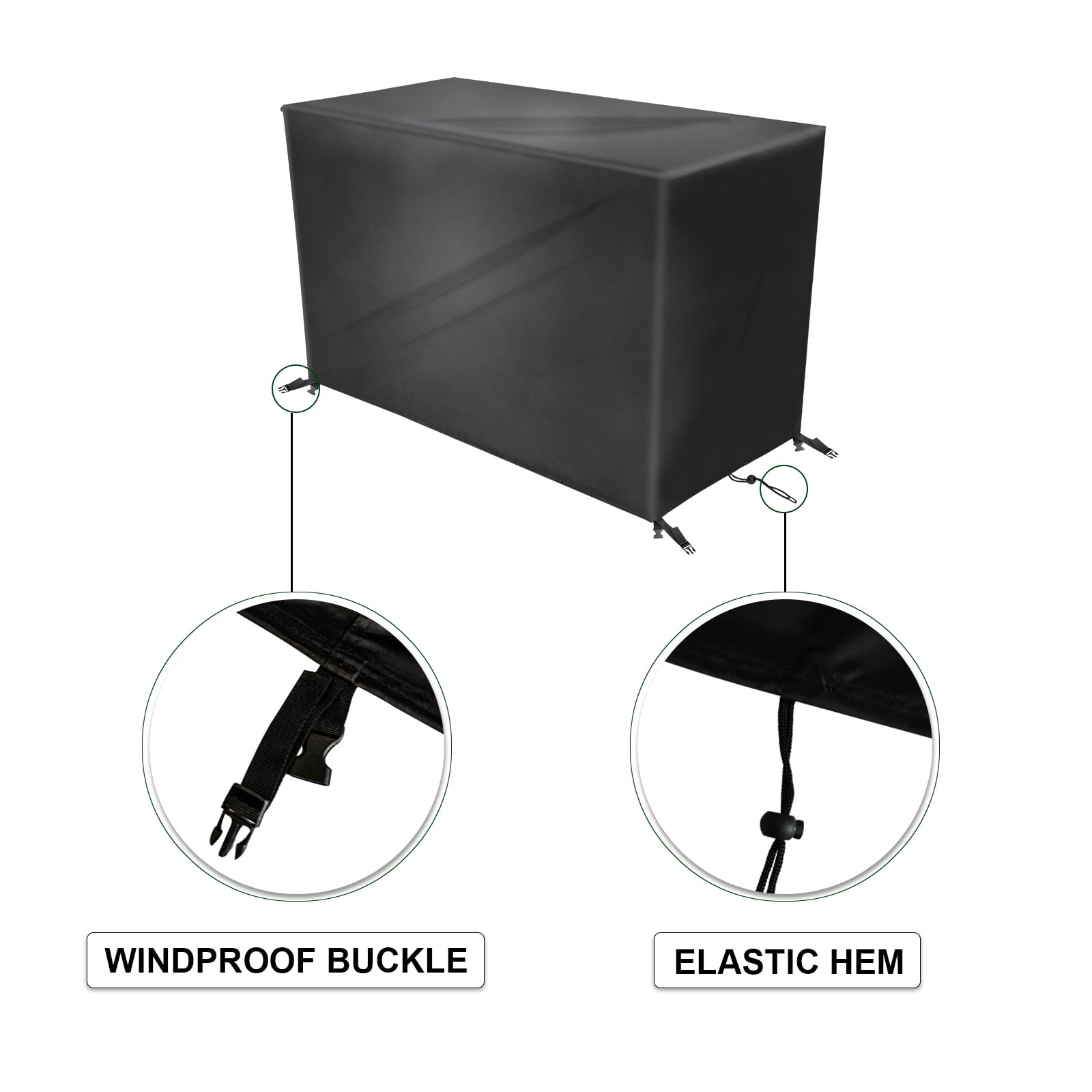 Tuinmeubelhoes 130x80x95cm,Tuintafelhoezen Waterdichte,420D Oxford-stof Beschermhoes Tuinmeubel,Tuinmeubelafdekking, Terrasmeubelhoes, voor Zitgarnituren, Tuintafels en Meubelsets,Blauw