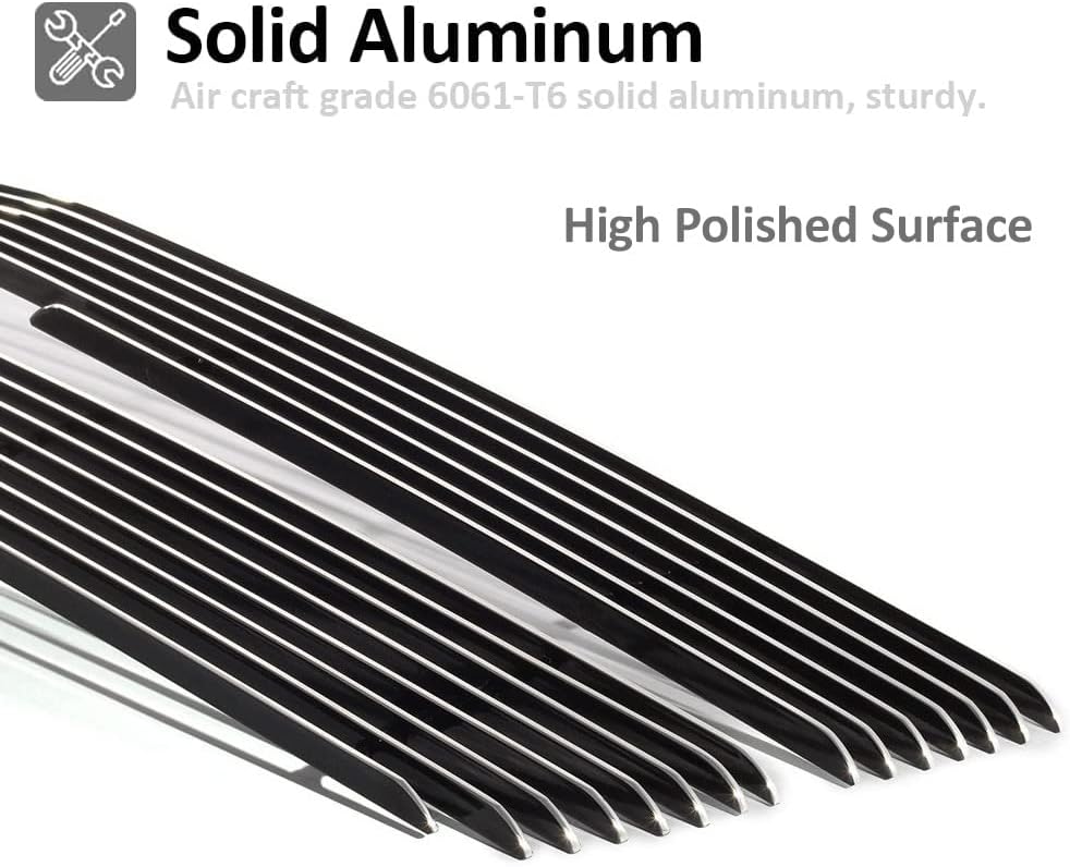 Front Chrome Billet Grille Fits Chevy Silverado 2500 HD2001-2002 Main Upper Grill Insert Combo (Chevy Silverado 2500 HD 2001-2002)