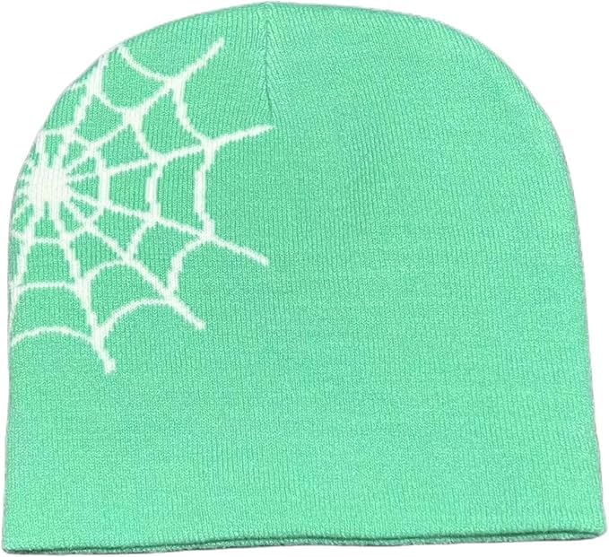 Image of Printed Beanie Hat, Beanies Y2K Winter Hats Streetwear Skull Cap Double-Layer Knitted Beanies Warm Knit Beanie, Hip Hop Streetwear Clothing