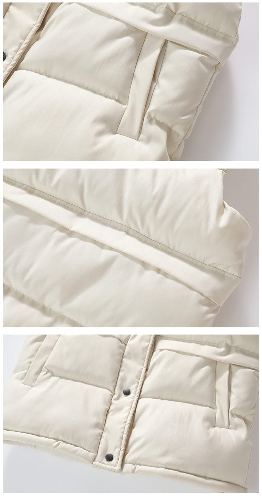 Chalecos Exteriores Para Mujer,Weste Damen Chaleco Acolchado Ligero Cuello Alto Chaleco Naranja Cálido Acolchado Casual Steppweste Abrigo De Invierno Sin Mangas Para Mujer Adolescente Oficina Depor