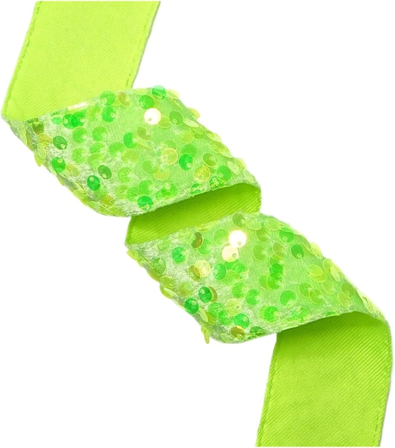 5 Yards 3" 75mm Or 1.5" 38mm Width Dots Sequins Ribbons for Bows DIY Craft Decoration Packaging Supplies(Color 3,75 mm 10 Yards)