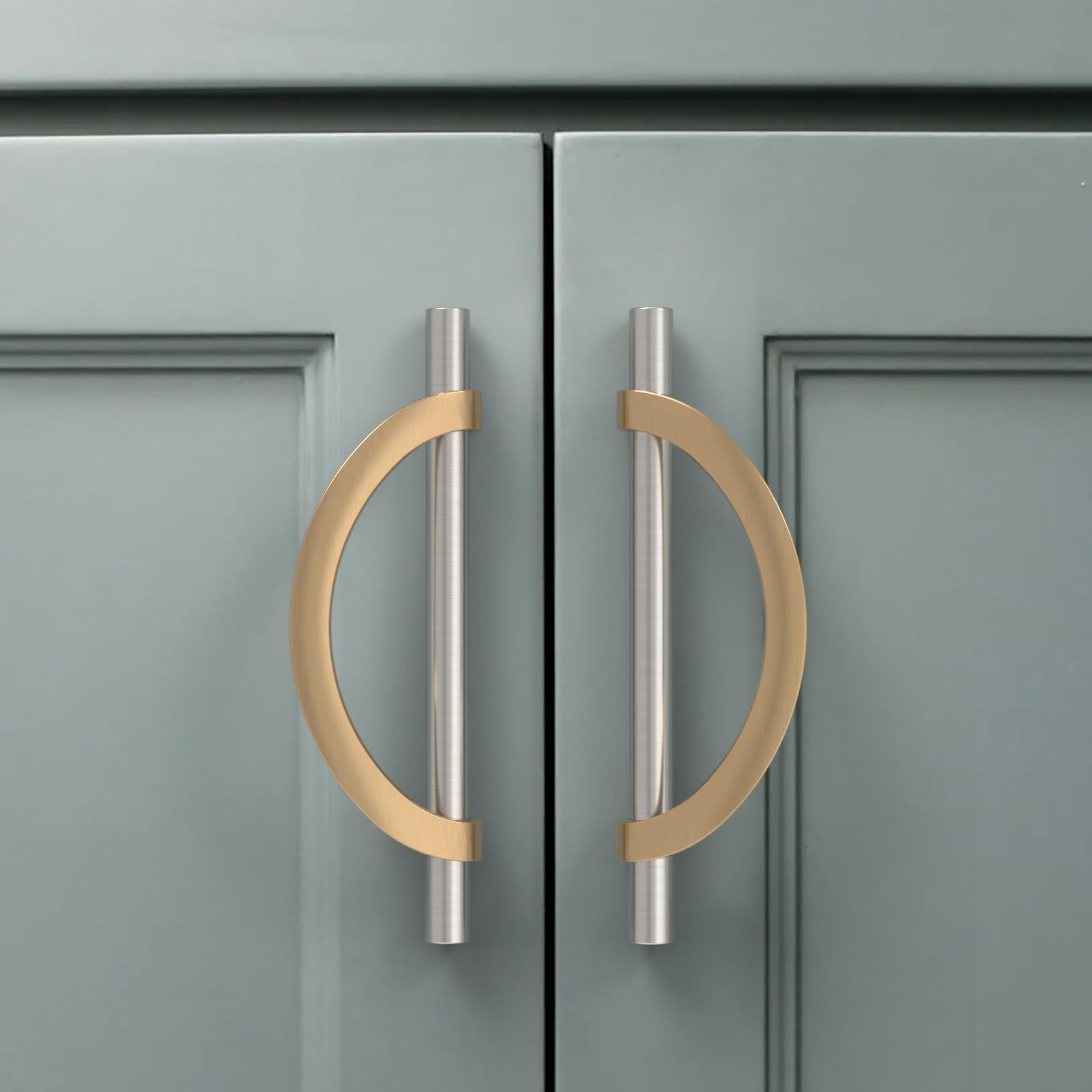Brushed Gold Cabinet Pulls - 10 Pack -23 Brushed Gold Cabinet Pulls - 10 Pack -23