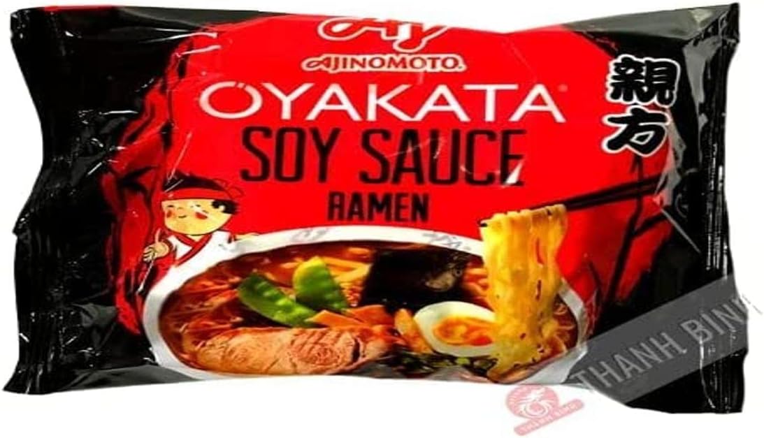 Ajinomoto Oyakata Noodles Soy Sauce Ramen Noodles Istantanei alla Salsa di Soia, Confezione da 83g