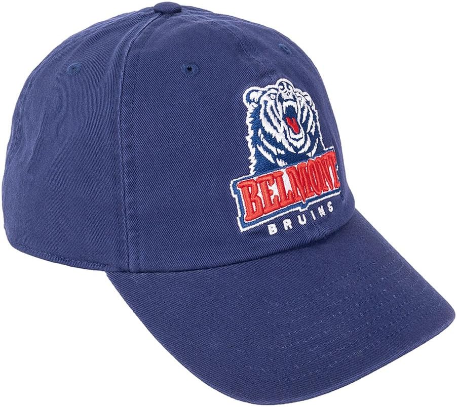 Desert Cactus Belmont University Baseball Hat Bruins BU Brimmed Embroidered Hats Cap Adjustable Cloth Strap Adult (Style 1) Blue