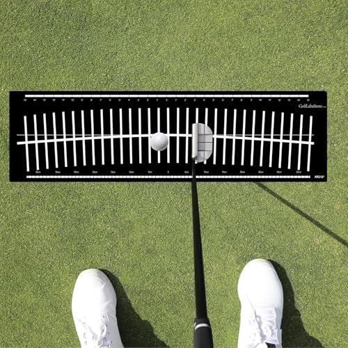 Tapis de golf d'intérieur avec guide d'alignement pour l'entraînement au putting à la maison - 2