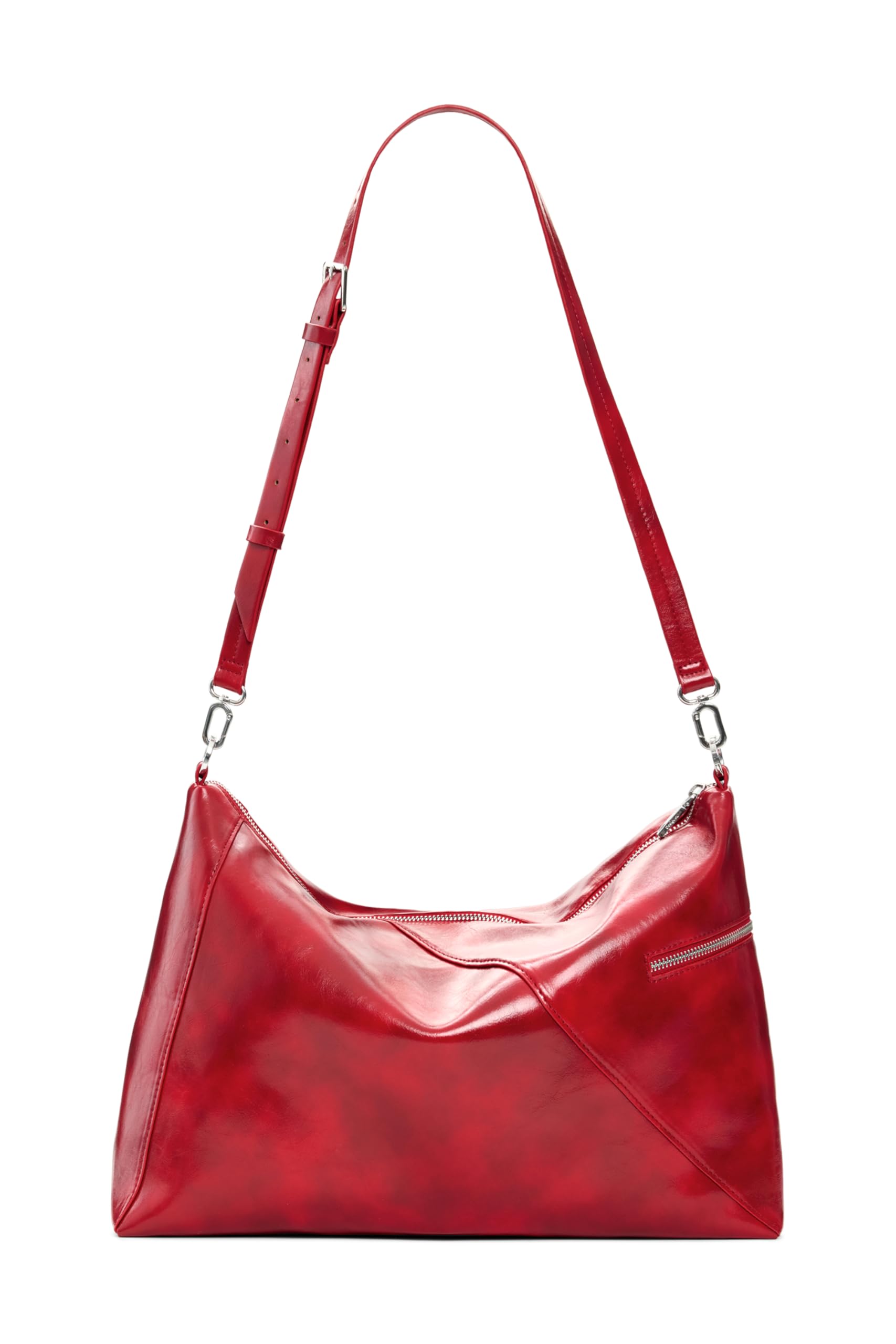 Desigual Schultertasche Umhängetasche Half Logo Leiria Shoulder Bag Carmine rot