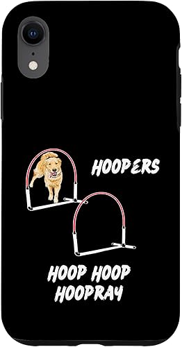 iPhone XR Dog Agility - Dog Hoopers with Golden Retriever hoop hoopers Case