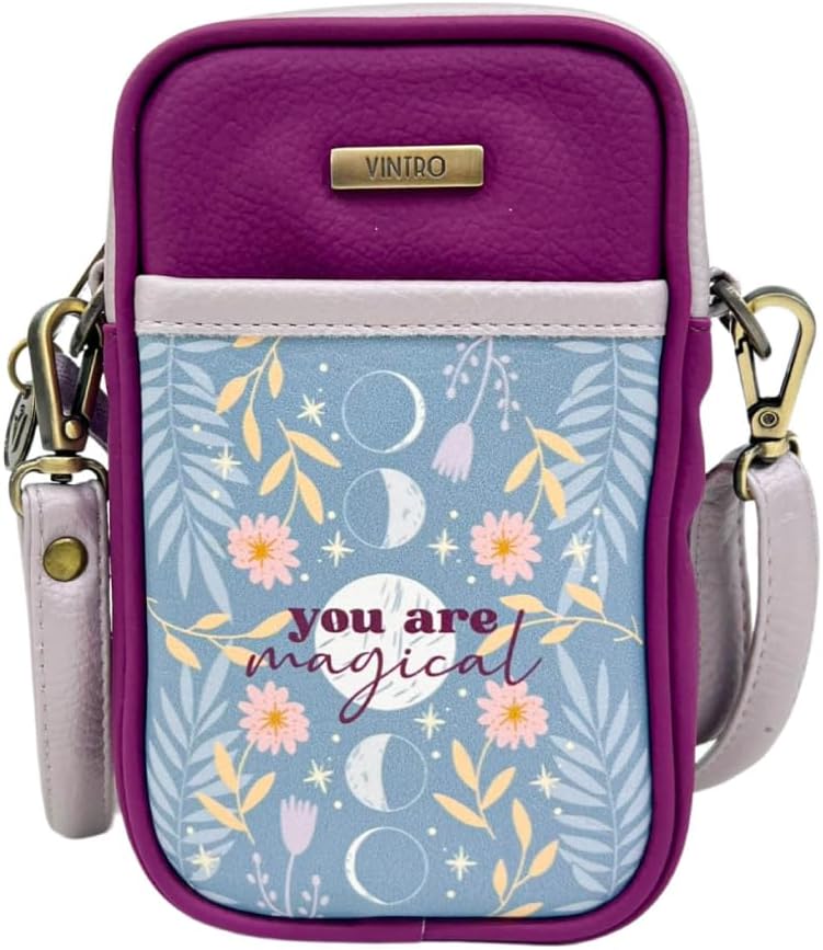 VINTROVegan Leather Crossbody Bag for Women| Small Crossbody Bag with Easy-Access Pocket | Removable and Adjustable Strap