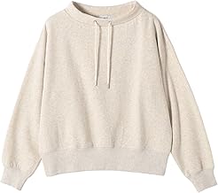 SHIPS ENNY 722060016 Machine Washable USA Cotton Fleece-Lined Bottle Neck Pullover