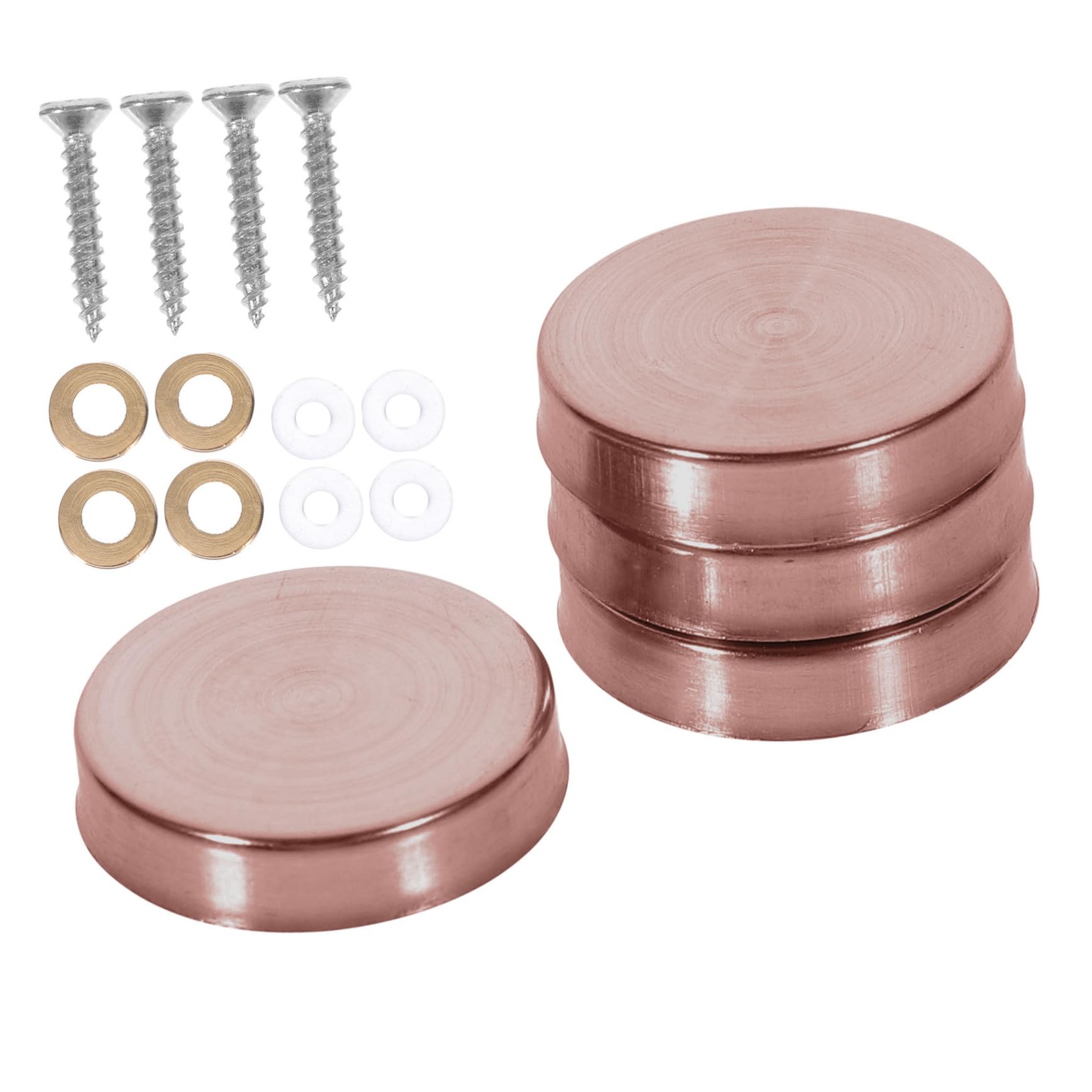 WOONEKY 20pcs Glass Screw Nails Decorative Screw Caps for Advertising Sign Advertising Hardware Stainless Steel Versatile Mirror Nails