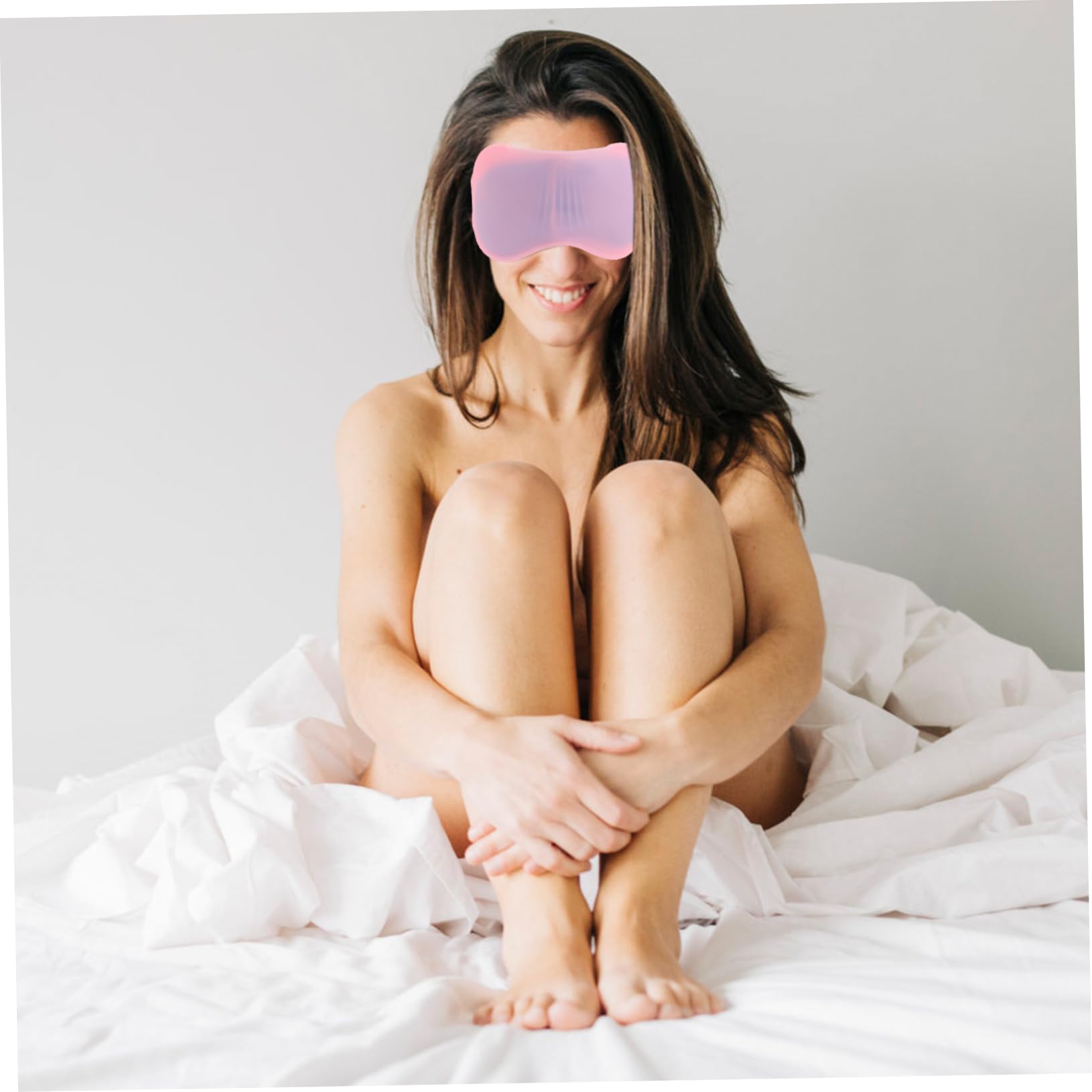 Antifaz de Gel para Ojos, 1 Juego de Silicona Rosa Compresa Fría