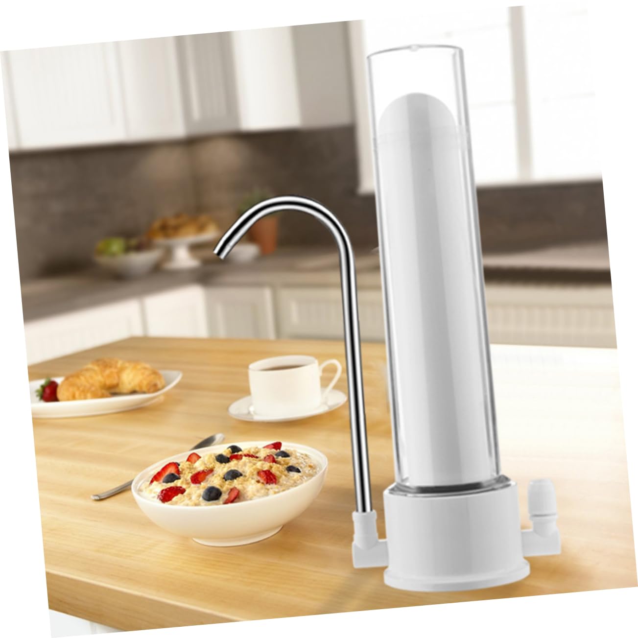 jojofuny Purificateur D'eau du Robinet Cuisine, Filtre à Eau Potable pour Usage Domestique, Installation Simple, D'adaptateurs