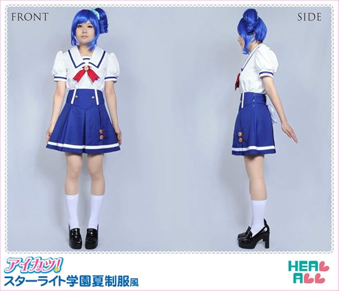 Amazon アイカツ スターライト学園夏制服風 コスプレ衣装 S コスプレ 仮装 通販