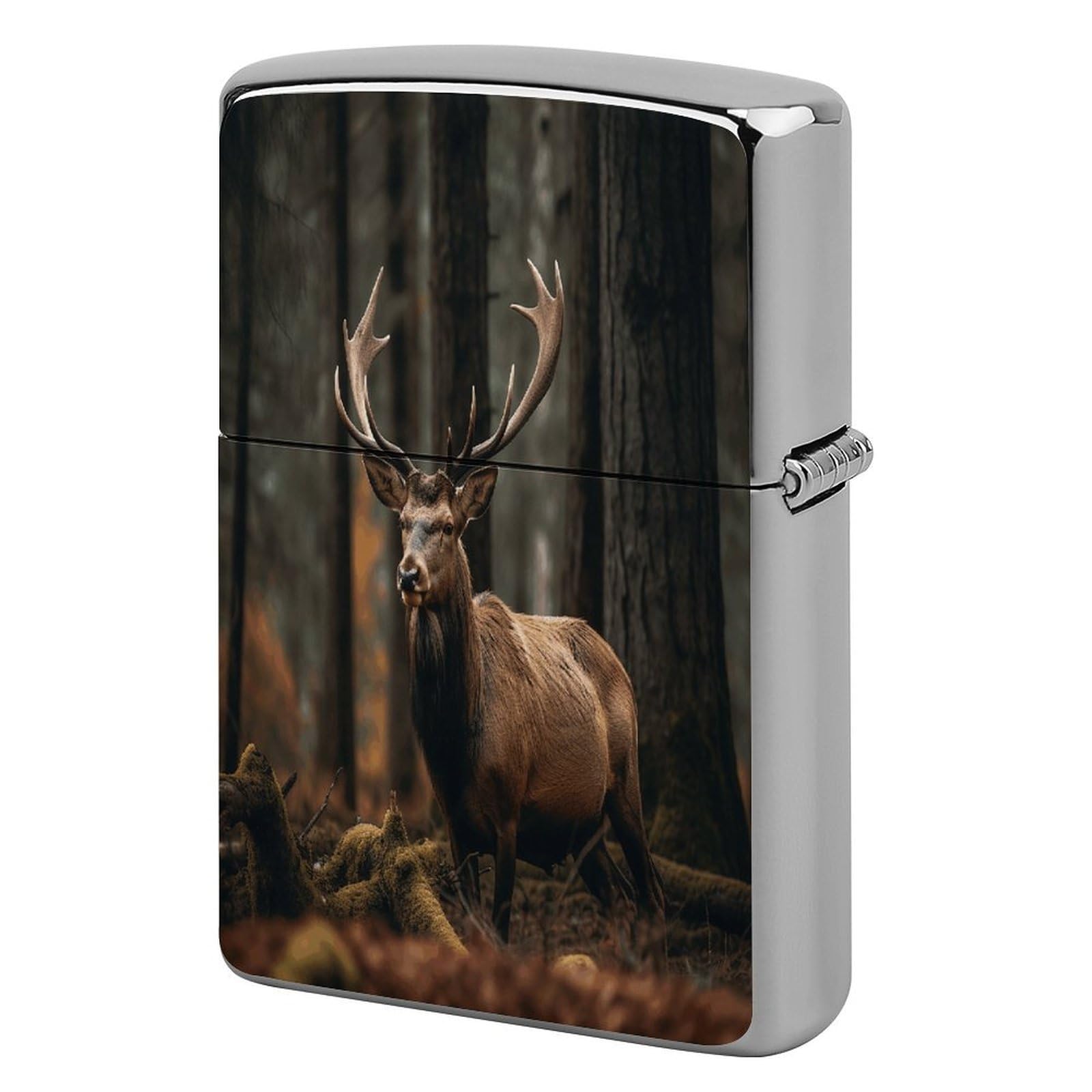 Fodpand Style Elk In The Grove Metal Lighter Case Cover Lighter Sleeve
