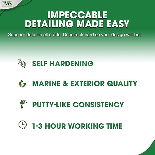 Miniatura 5 de Aves Apoxie Sculpt - Compuesto de modelado de 2 partes A y B - 14 libra blanco