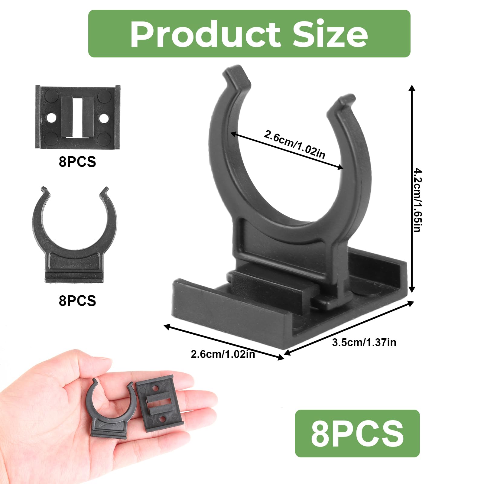10 Clip Fissaggio Battiscopa Per Cucina - In ABS, Nere, Per Zoccoli Mobili E Piedistalli - Foto 8