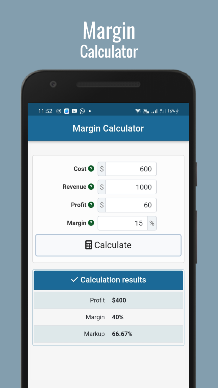 Margin Calculator - App on Amazon Appstore