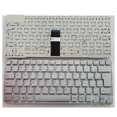 �m�[�g�p�\�R���̕��i BR �V�����m�[�g�p�\�R���̃L�[�{�[�h�\�j�[�p VAIO SVE 14 SVE14 SVS14 SVE14A SVE14AG �o�b�N���C�g�Ȃ�(Silver)