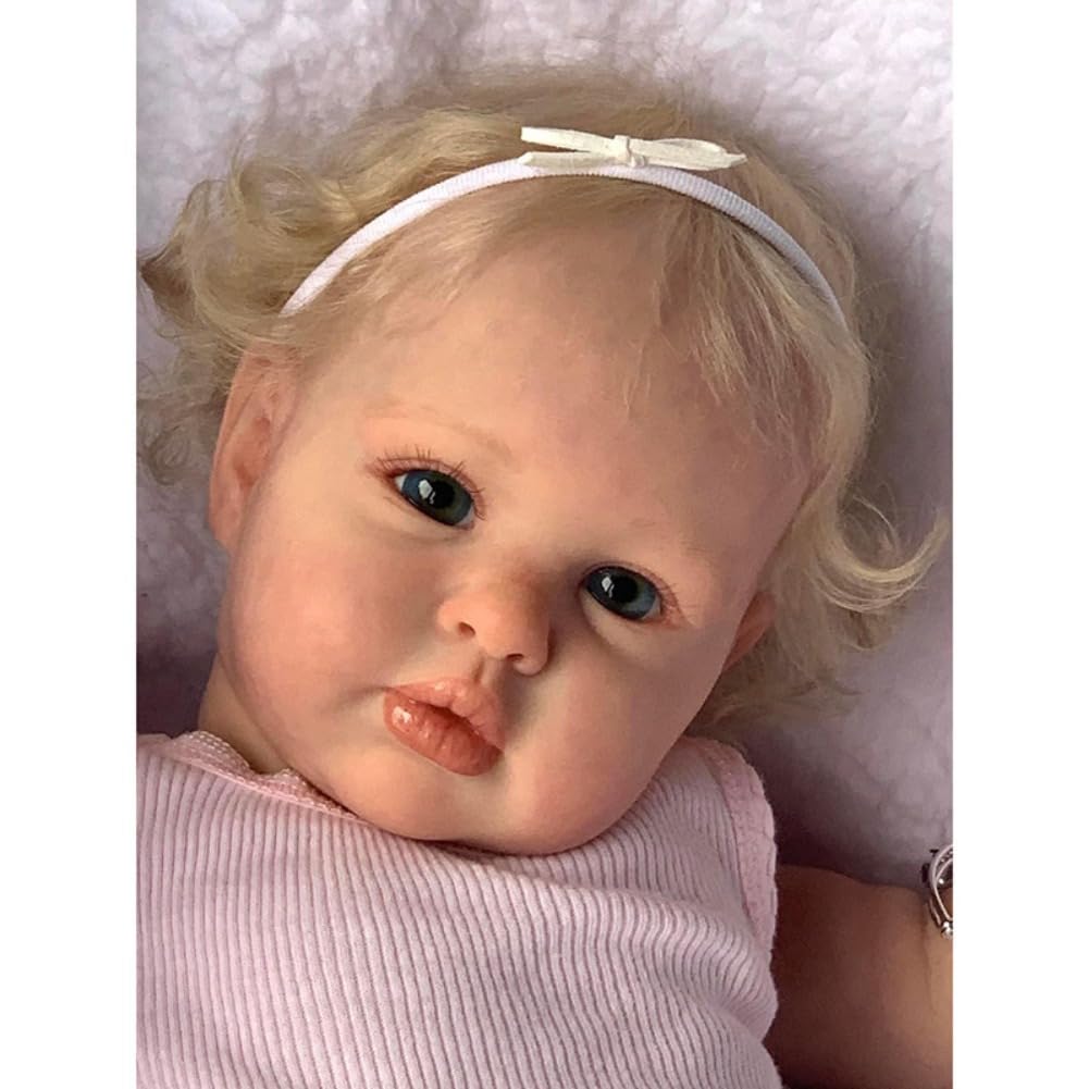 Lonian Realistyczna lalka dla dzieci Reborn 24 "- miękka, ciężka i realistyczna na prezenty dla dzieci (Ellie)