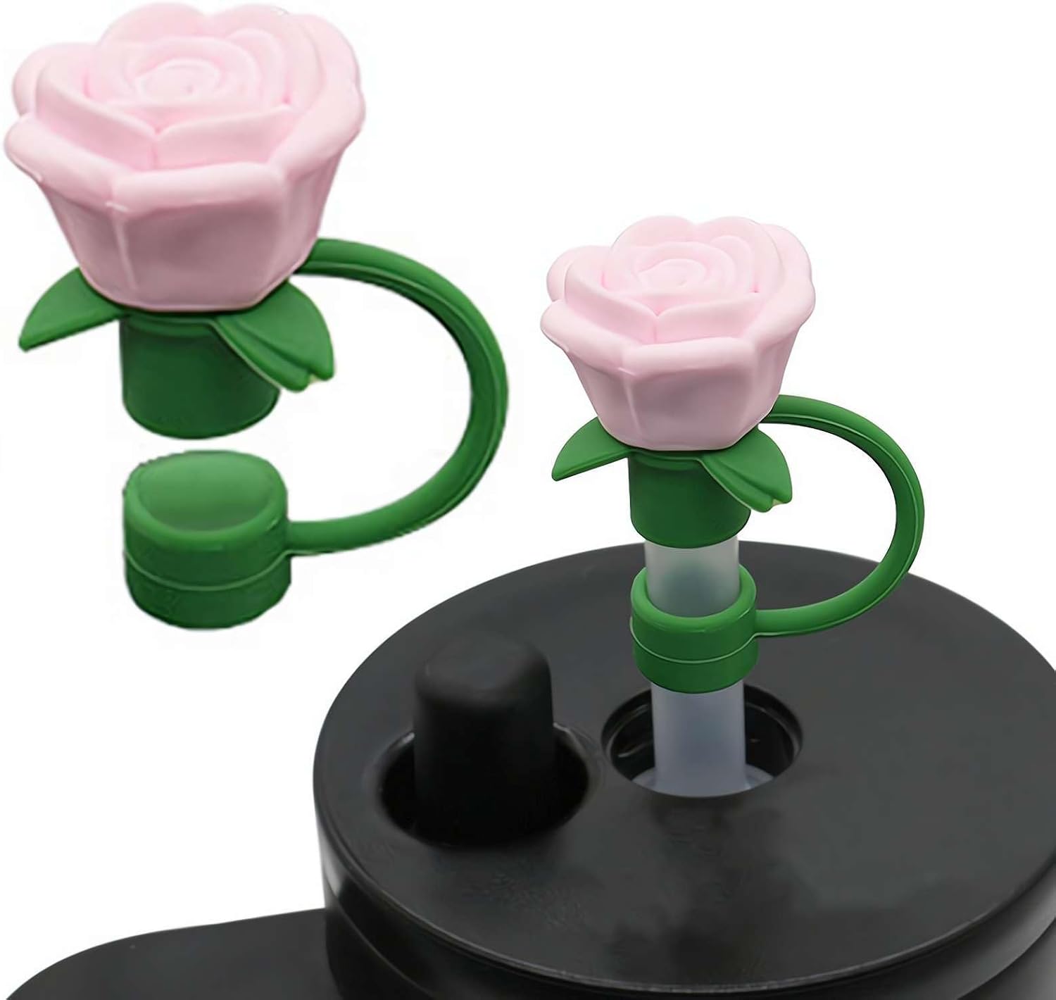 Valentine's Day Straw Covers Cap for Stanley Cup,Rose