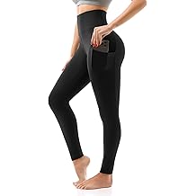 High Waisted Leggings with Pockets Women, Full Length Capri Buttery Soft Stretchy Yoga Pants