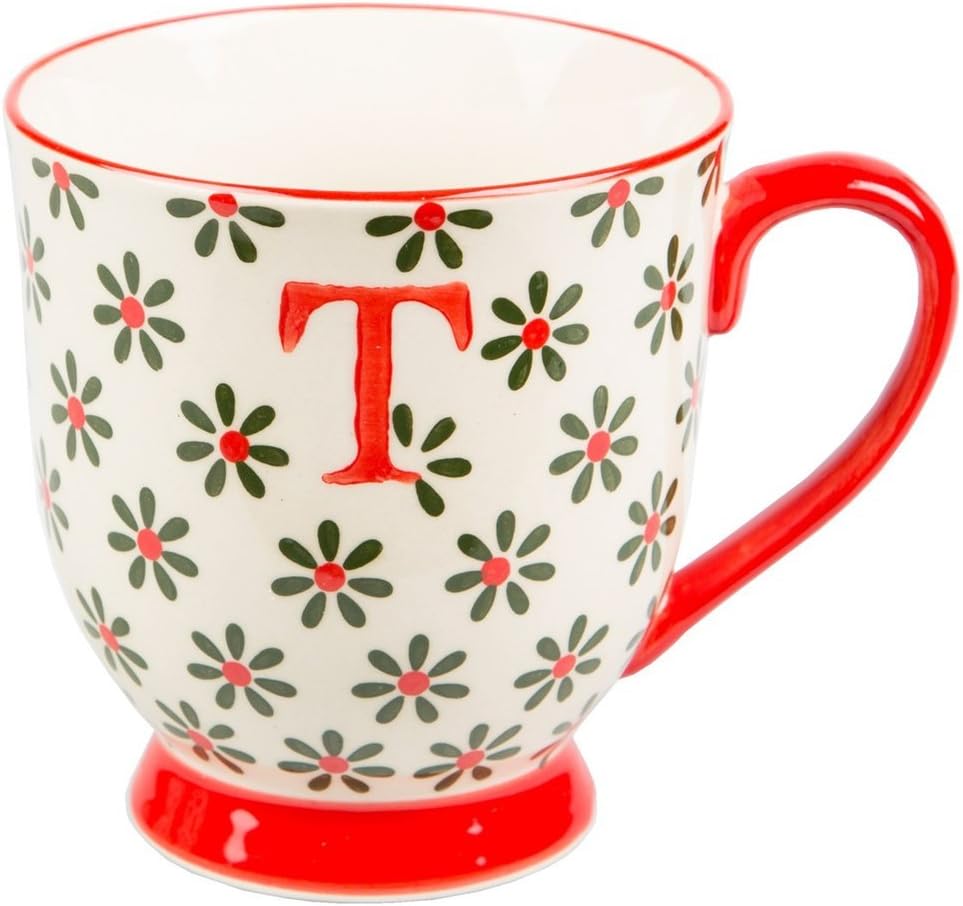 Sass & Belle's Bohemian Alphabet Mugs Letter T