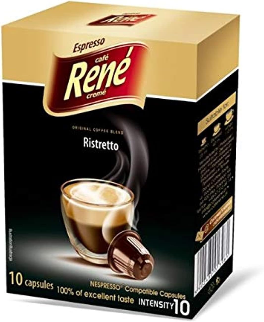 René Espresso Ristretto Original Coffee Blend Capsules - 10 Pieces
