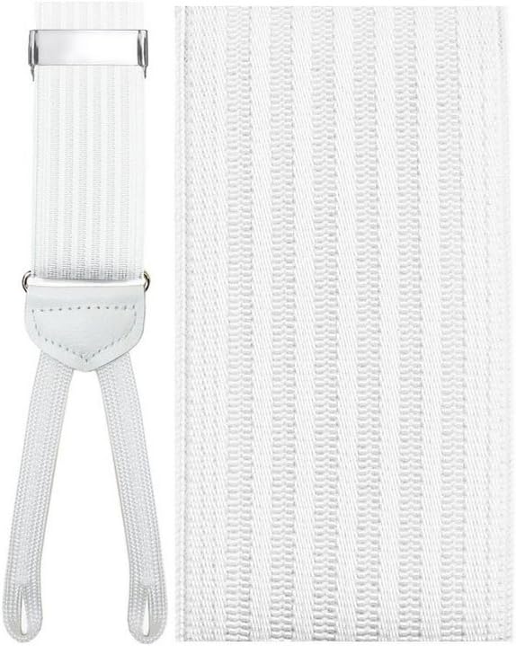 Umbria White Suspenders